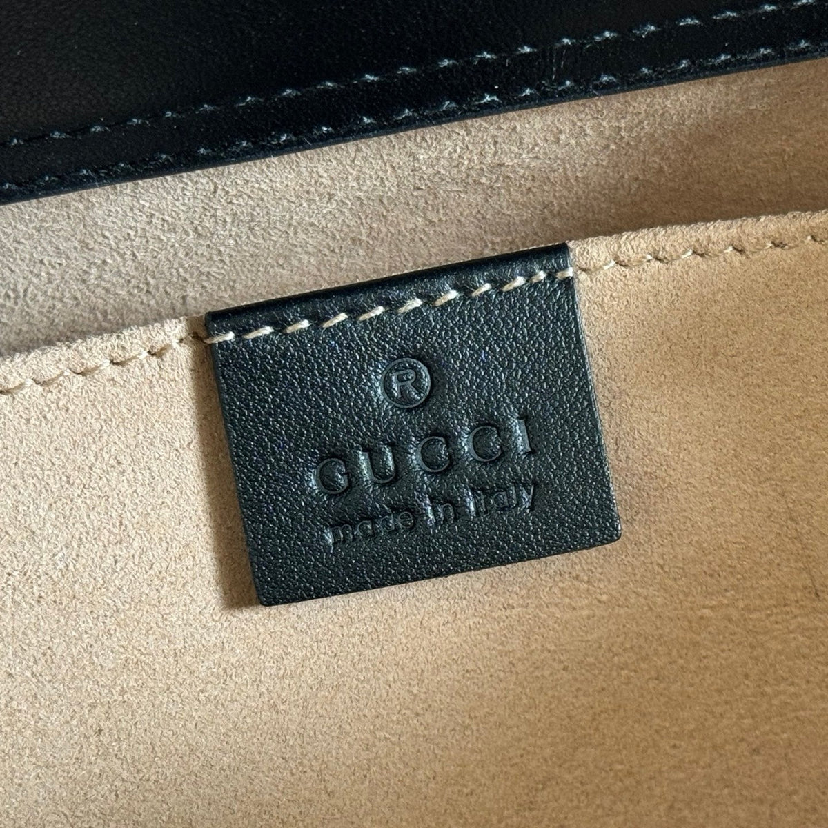 GUCCI 26S DIANA TOTE BAG 27 IN BLACK CALFSKIN